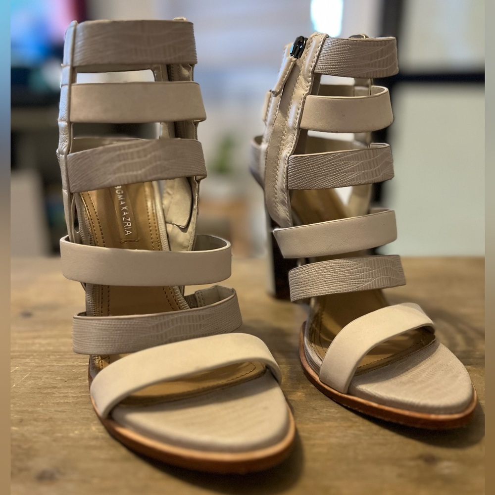 BCBG MaxAzria LUKE leather sandals, 7.5